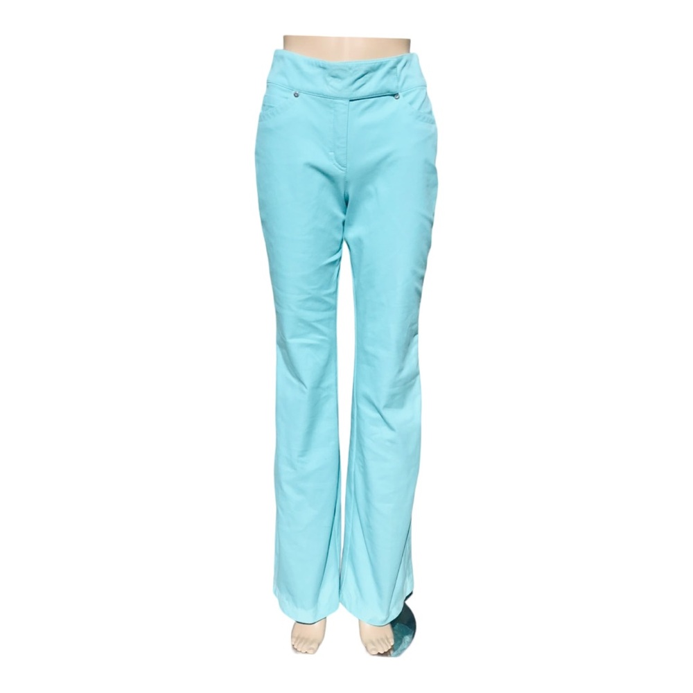 ESCADA Aqua blue jeans Sz 29” X 33” EU 36 Vintage